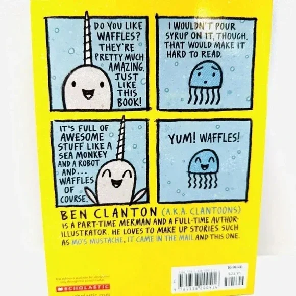 NARWHAL UNICORN OF THE SEA! A Narwhal and Jelly Book Paperback by Ben Clanton - Picture 2 of 2